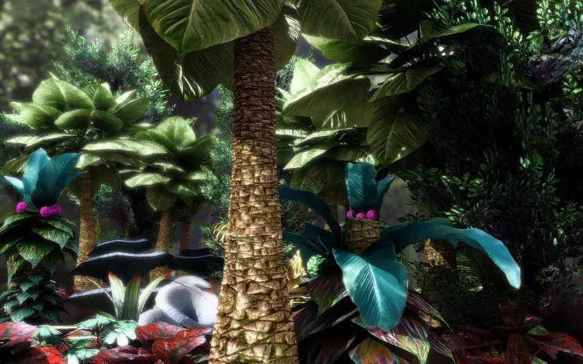 Fantasy and Alien vegetation 1 Low-poly 3D model_0