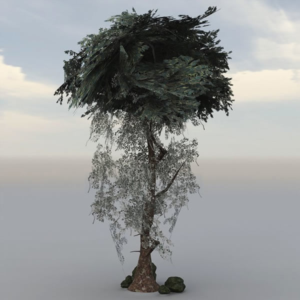 Fantasy Trees 2 Low-poly 3D model_13