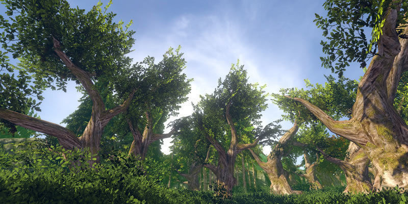 Fantasy Trees 2 Low-poly 3D model_6