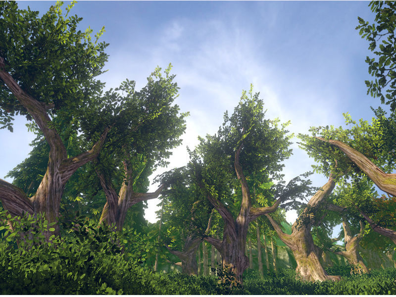 Fantasy Trees 2 Low-poly 3D model_7