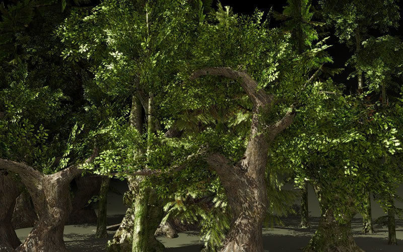 Fantasy Trees 2 Low-poly 3D model_4