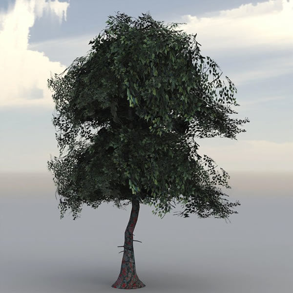 Fantasy Trees 2 Low-poly 3D model_9