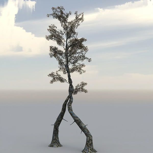 Fantasy Trees 2 Low-poly 3D model_11