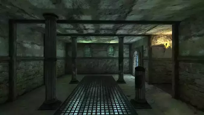 Fantasy Game Map Low-poly 3D model
