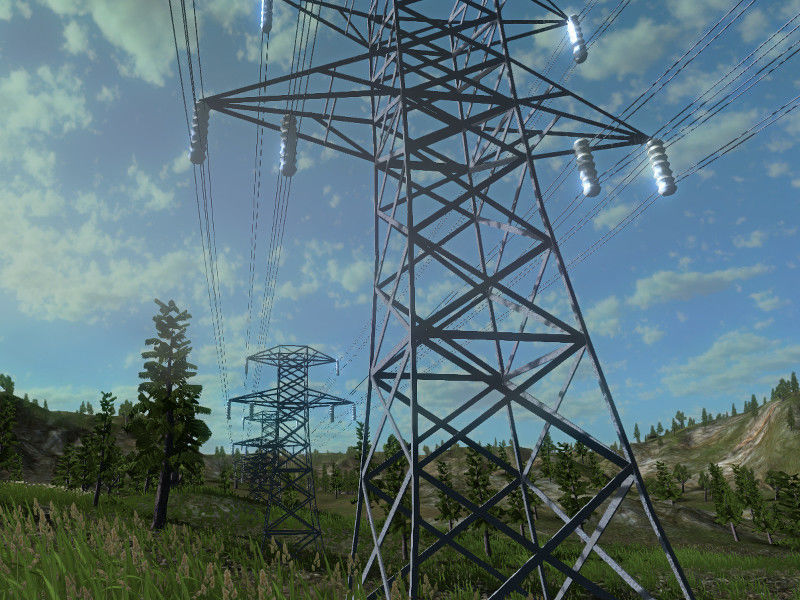 Forest Lake  Low-poly 3D model_21