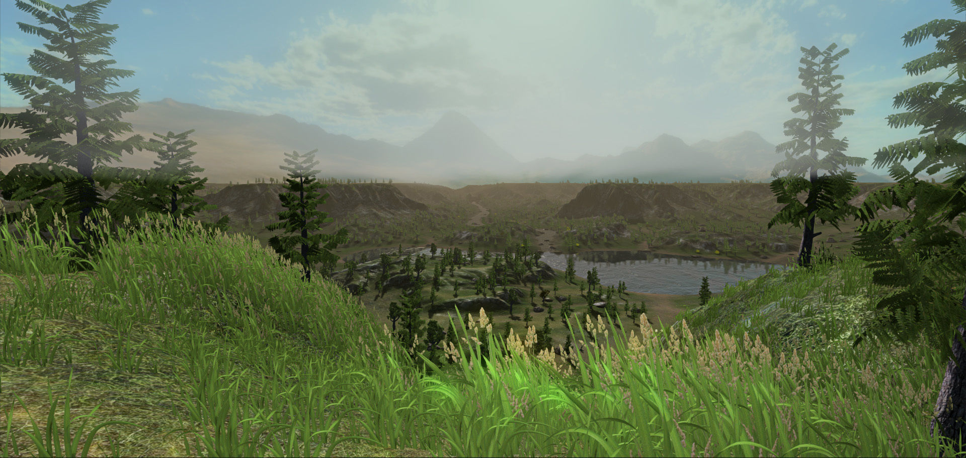 Forest Lake  Low-poly 3D model_15