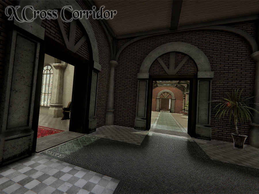 Fantasy Corridors Low-poly 3D model_4