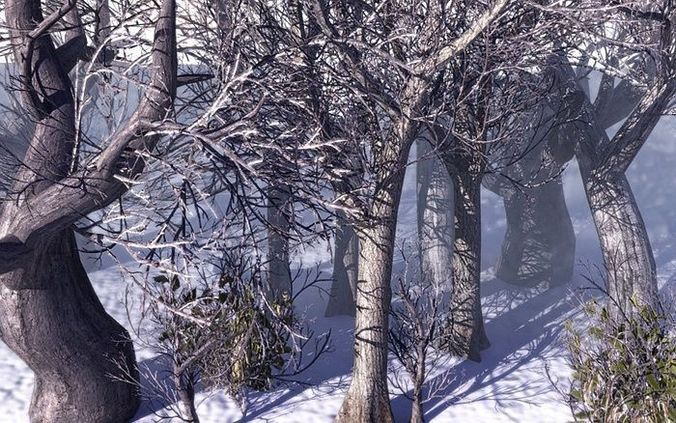 European Foliage 2 Low-poly 3D model