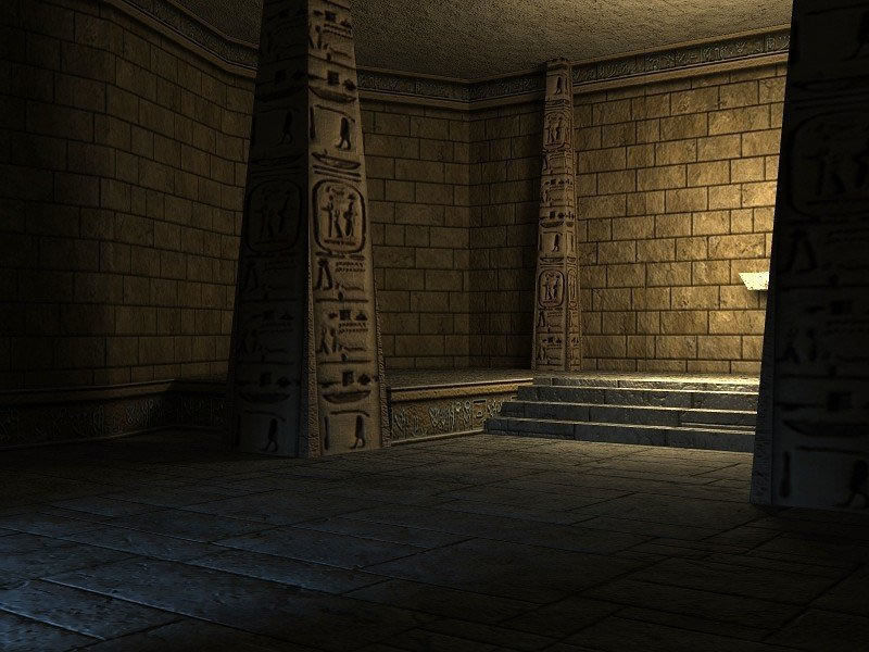 Egyptian Indoor Low-poly 3D model_4