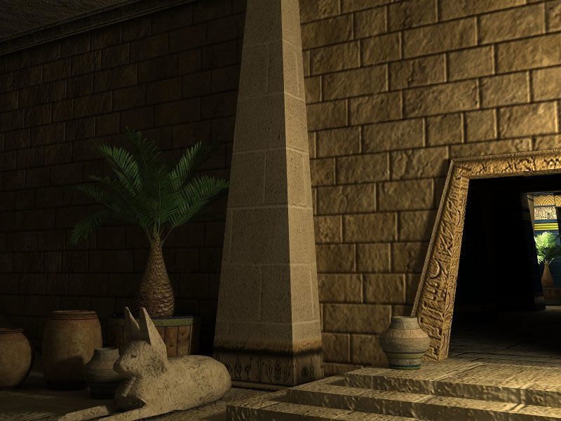 Egyptian Indoor Low-poly 3D model_11