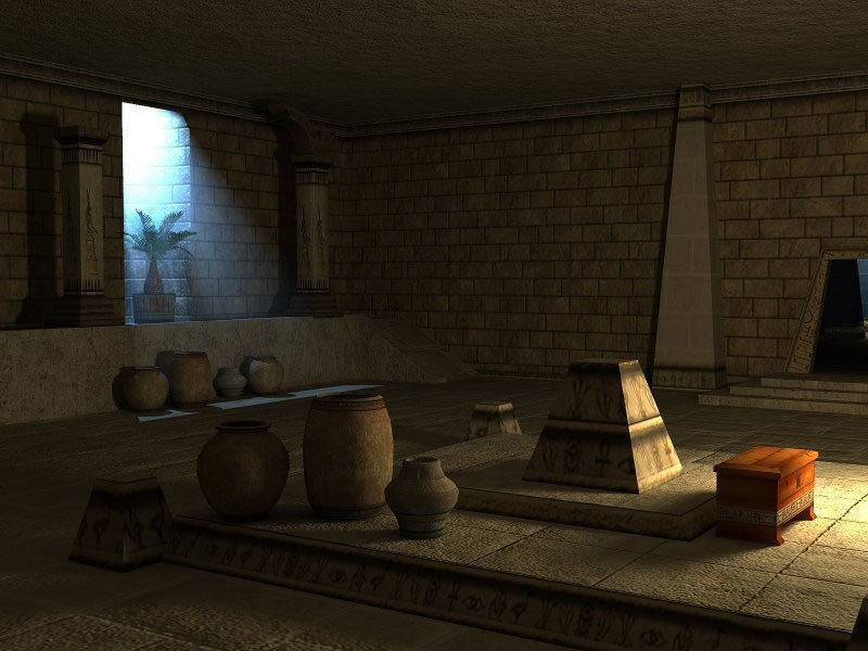 Egyptian Indoor Low-poly 3D model_8
