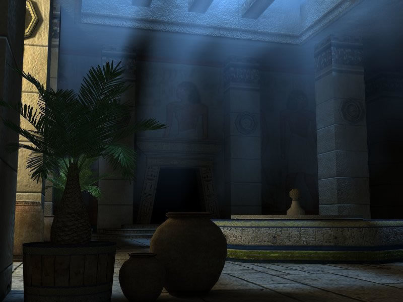 Egyptian Indoor Low-poly 3D model_1