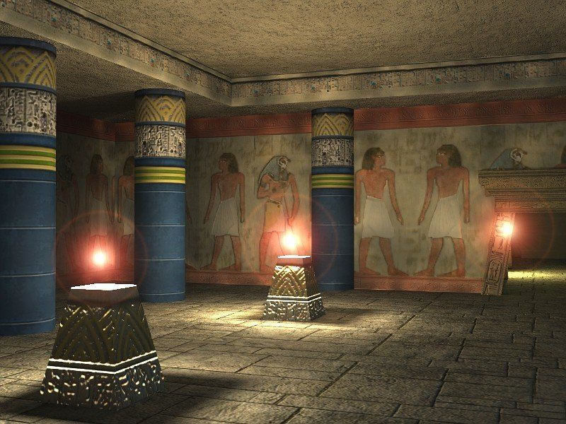Egyptian Indoor Low-poly 3D model_2