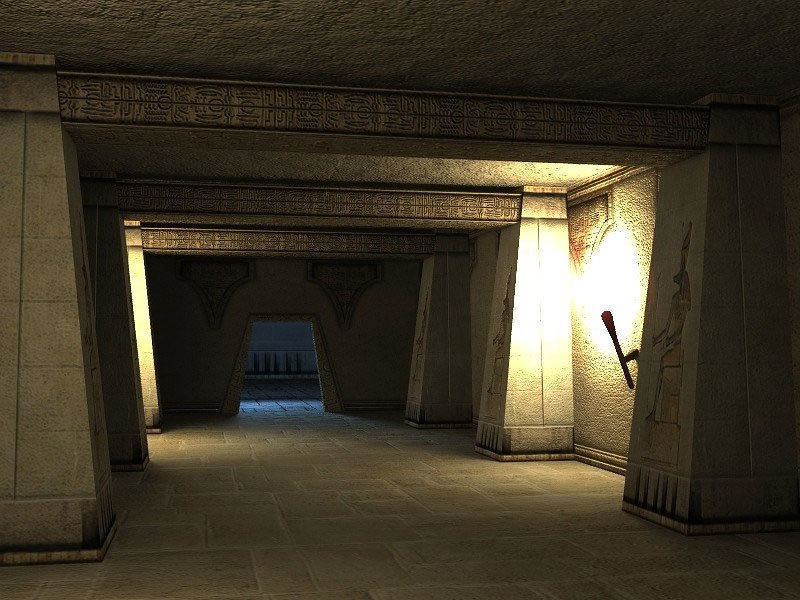 Egyptian Indoor Low-poly 3D model_10