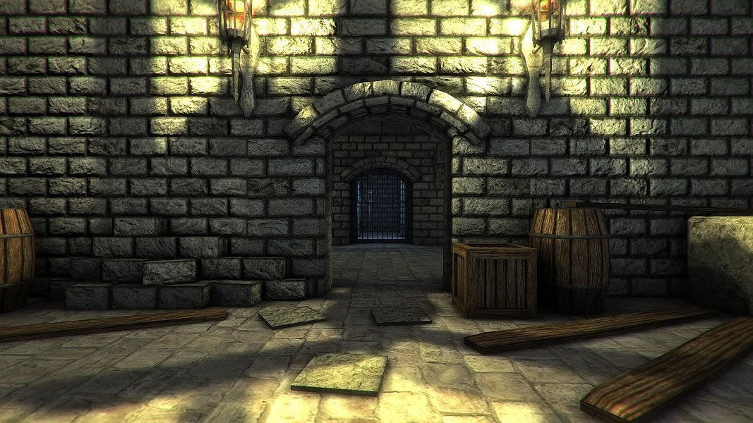 Dungeon Level Low-poly 3D model_4