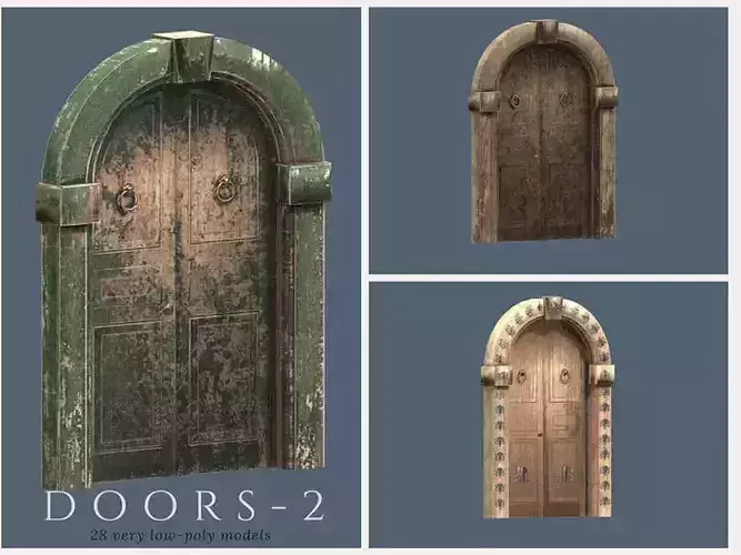Doors 2 different and windows for sims