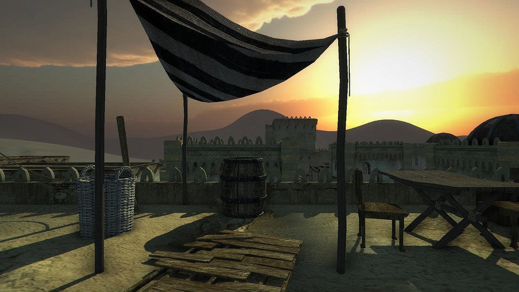 Desert Oasis Low-poly 3D model_12