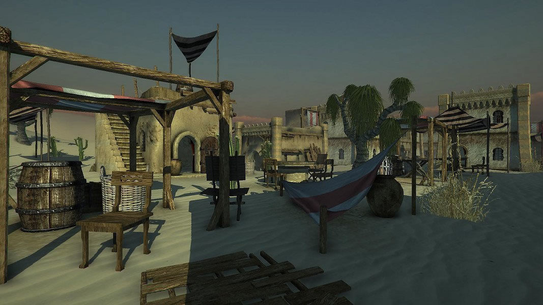 Desert Oasis Low-poly 3D model_20