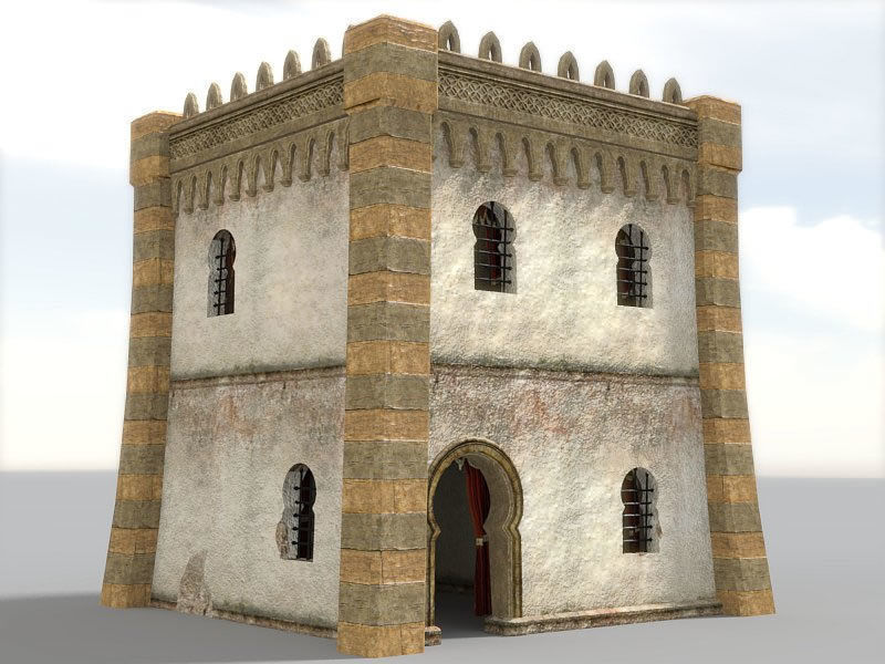 Desert Oasis Low-poly 3D model_19