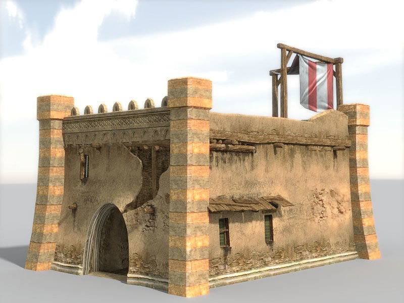 Desert Oasis Low-poly 3D model_22