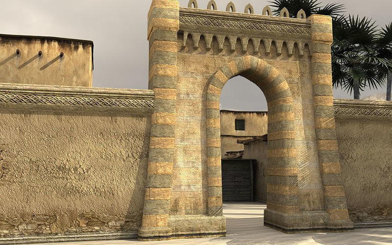 Desert Oasis 2 Low-poly 3D model_7