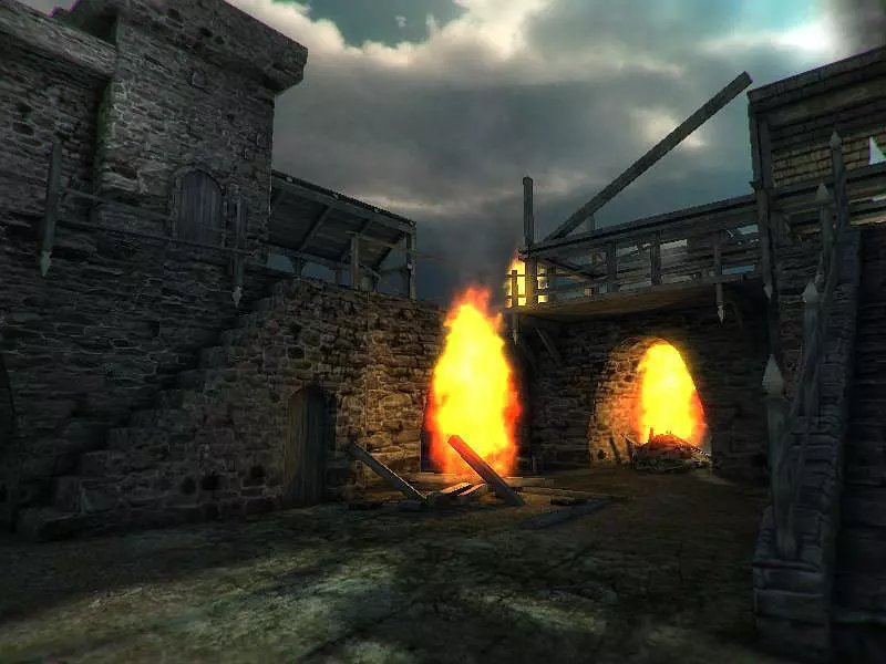 Castle Ruins Low-poly 3D model_0