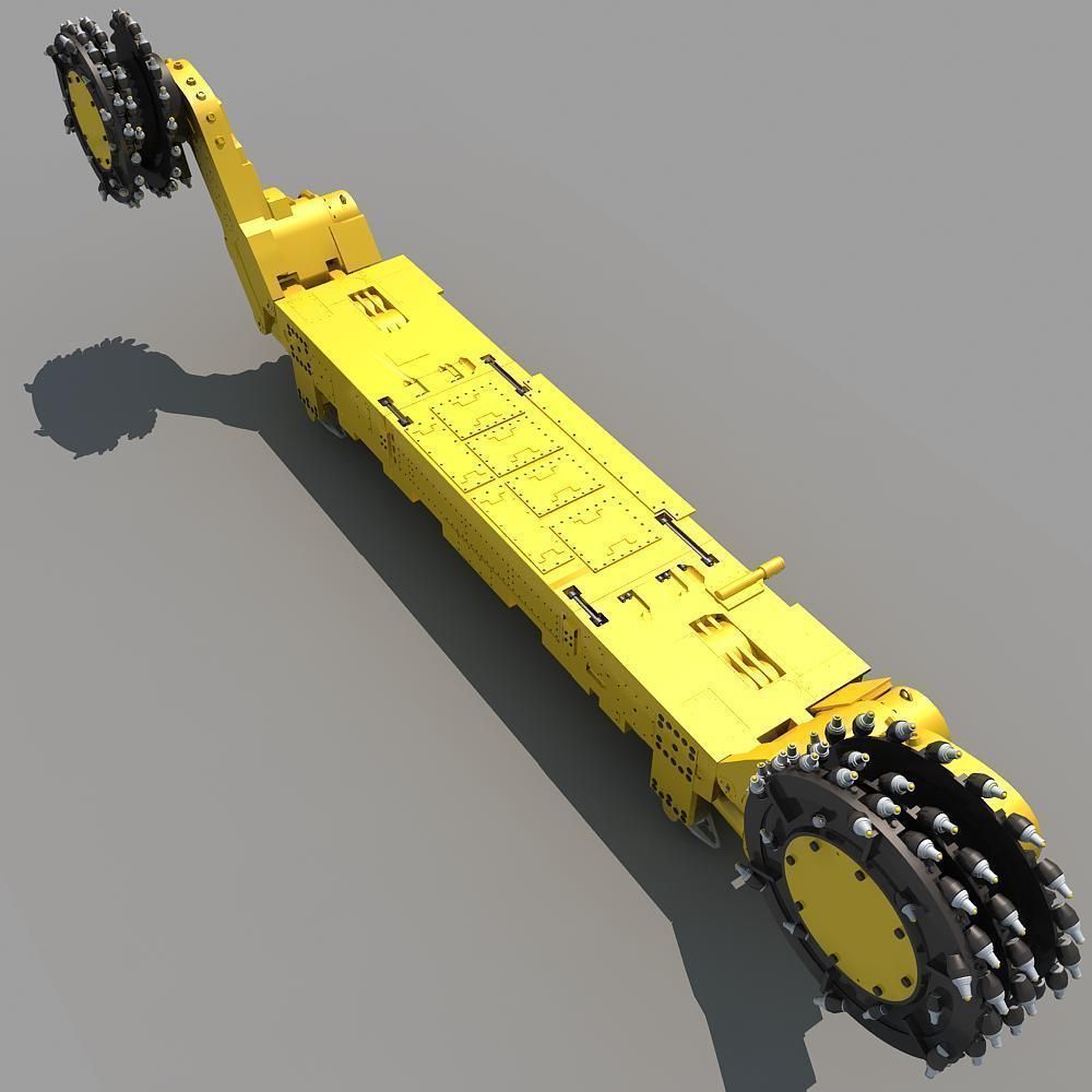 Coal Mining Machine 3D model_10