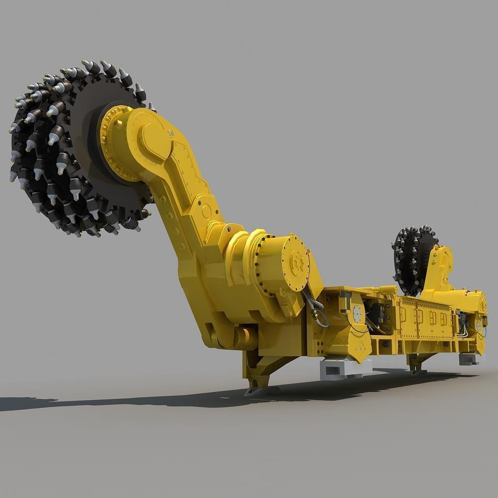 Coal Mining Machine 3D model_9