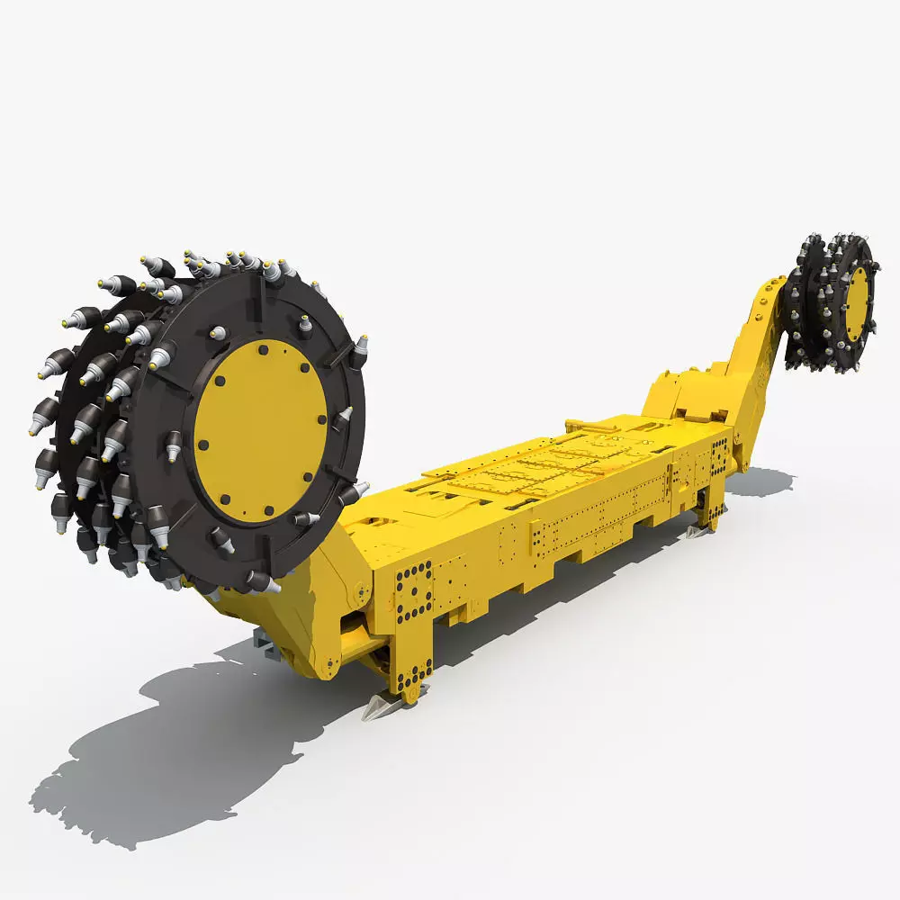 Coal Mining Machine 3D model_0