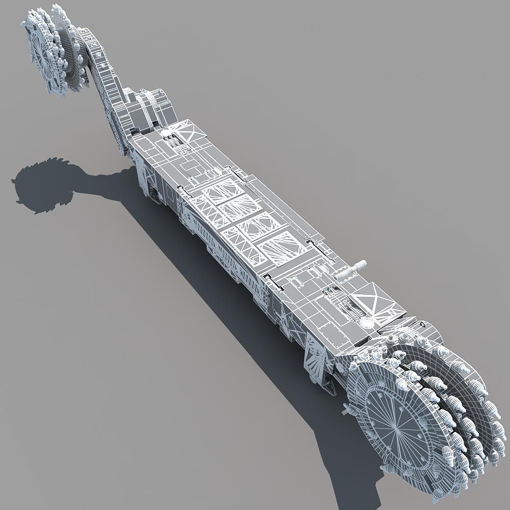Coal Mining Machine 3D model_12