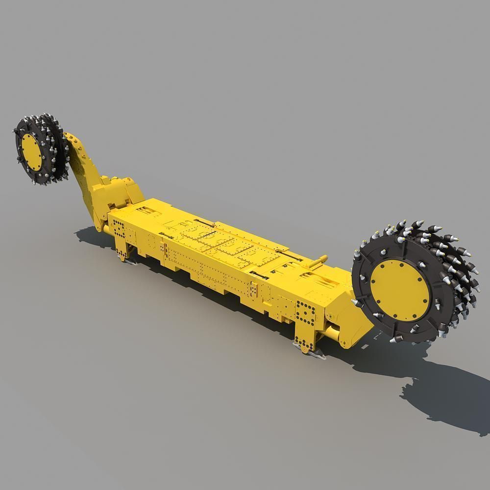 Coal Mining Machine 3D model_2