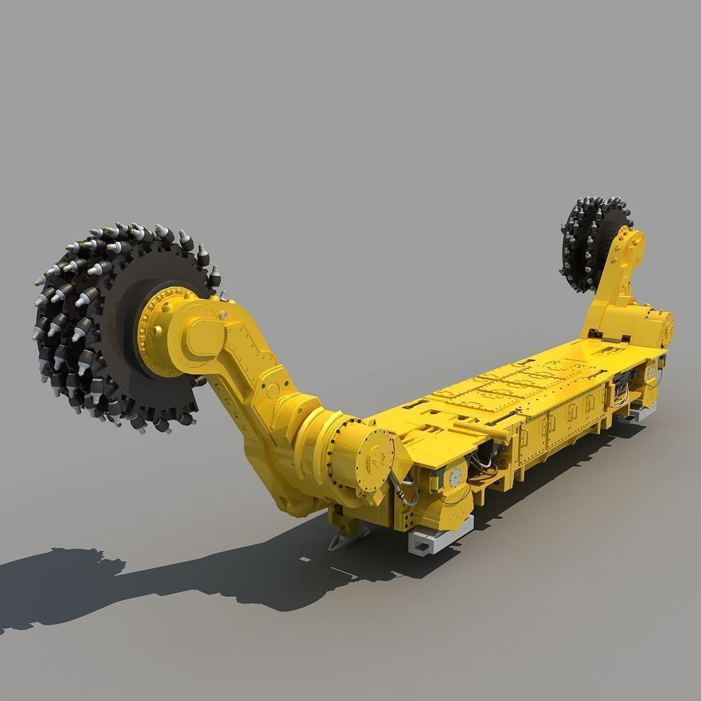 Coal Mining Machine 3D model_6