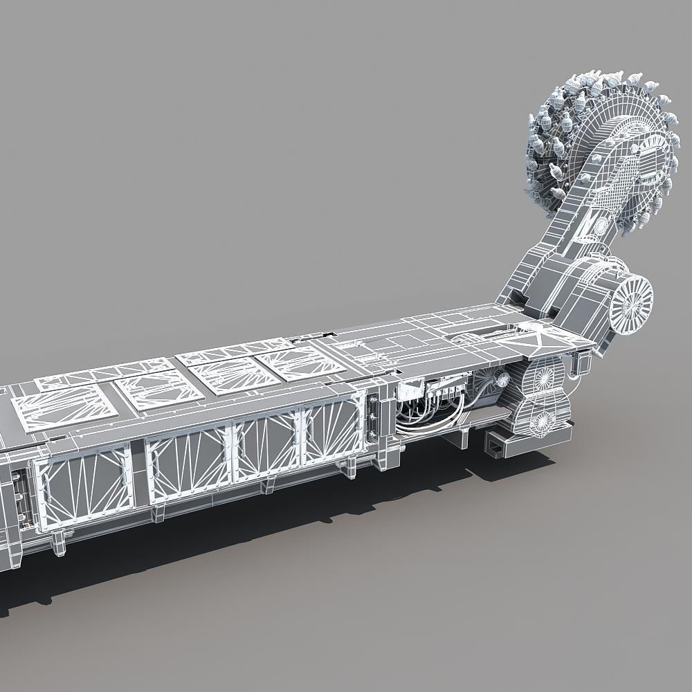 Coal Mining Machine 3D model_13