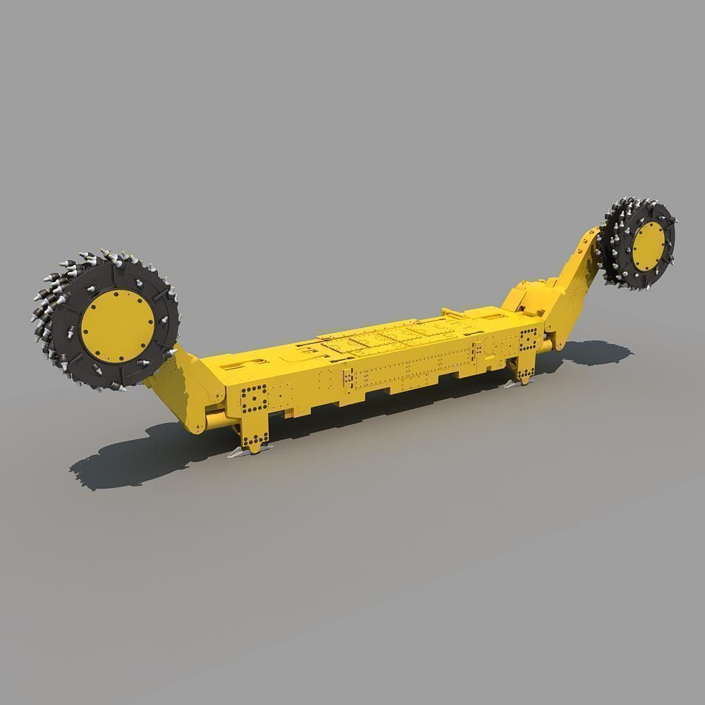 Coal Mining Machine 3D model_1
