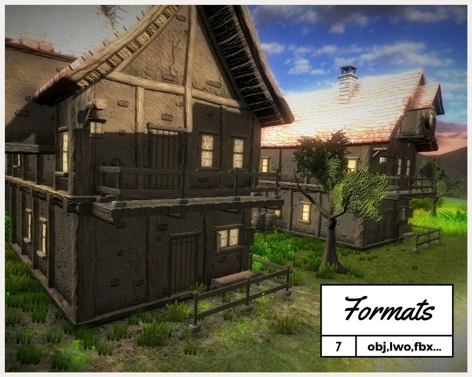 Adventure Village 3 Low-poly 3D model_15