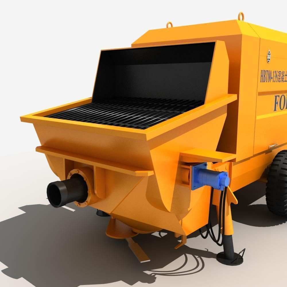 Concrete Pump 3D model_8
