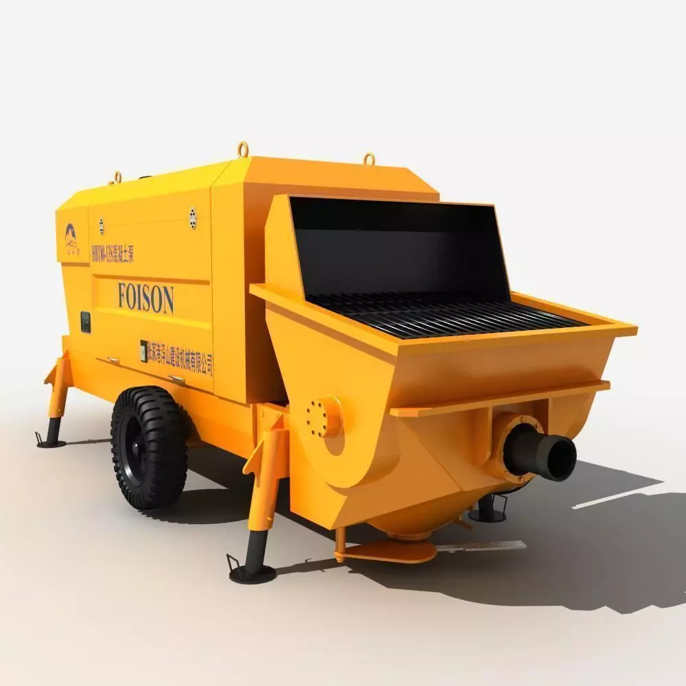 Concrete Pump 3D model_0