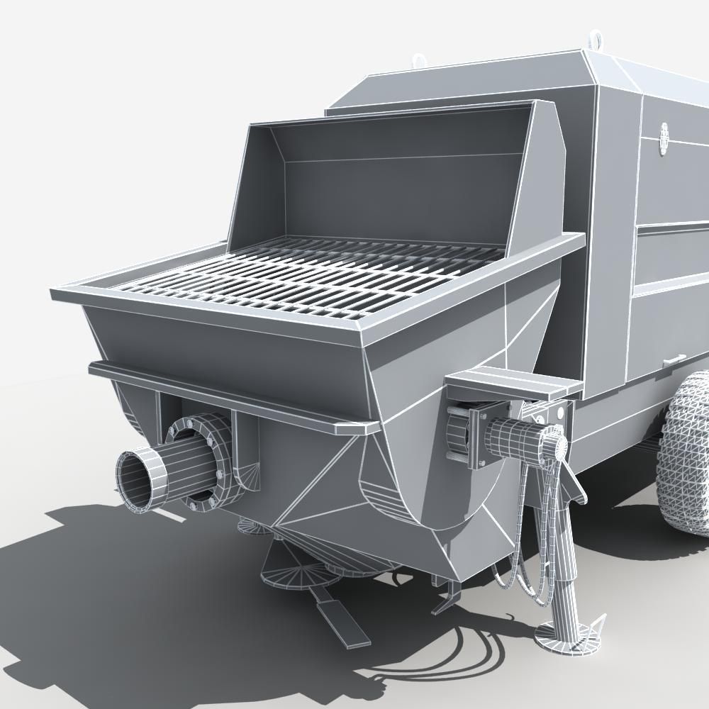 Concrete Pump 3D model_9