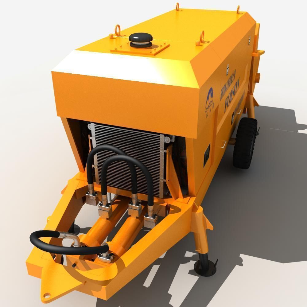 Concrete Pump 3D model_6
