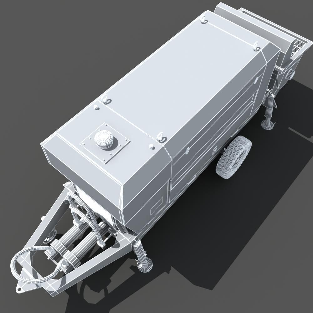 Concrete Pump 3D model_11