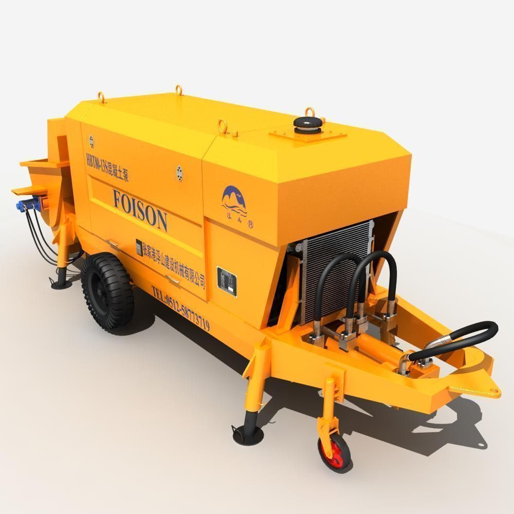 Concrete Pump 3D model_2
