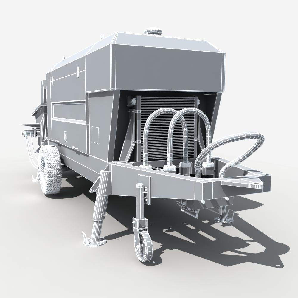 Concrete Pump 3D model_12