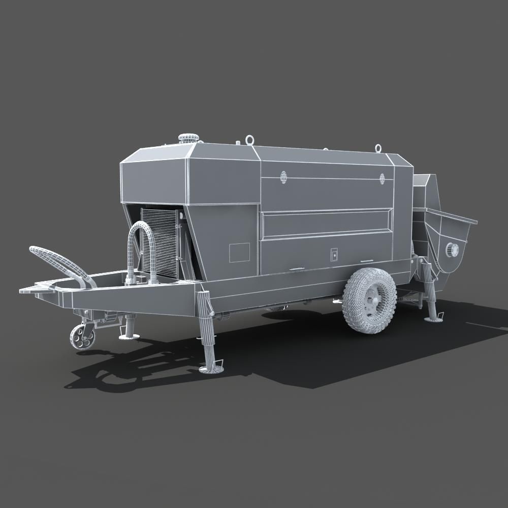 Concrete Pump 3D model_10