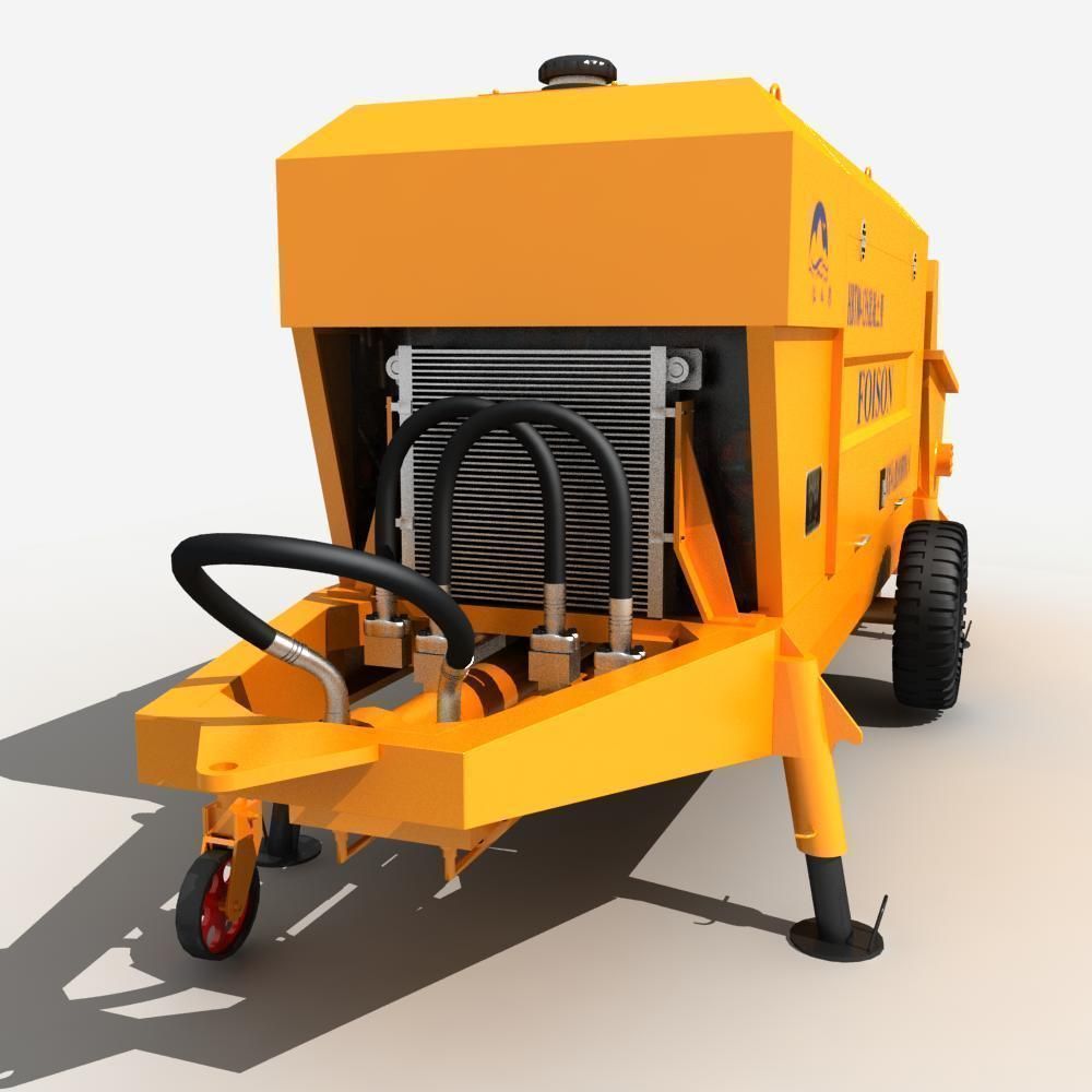 Concrete Pump 3D model_3