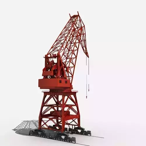 Port Crane 3D model