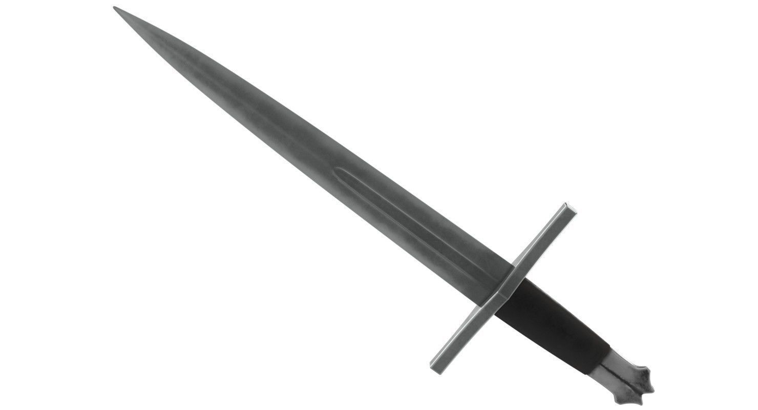 Dagger 1 Textured  3D model_3