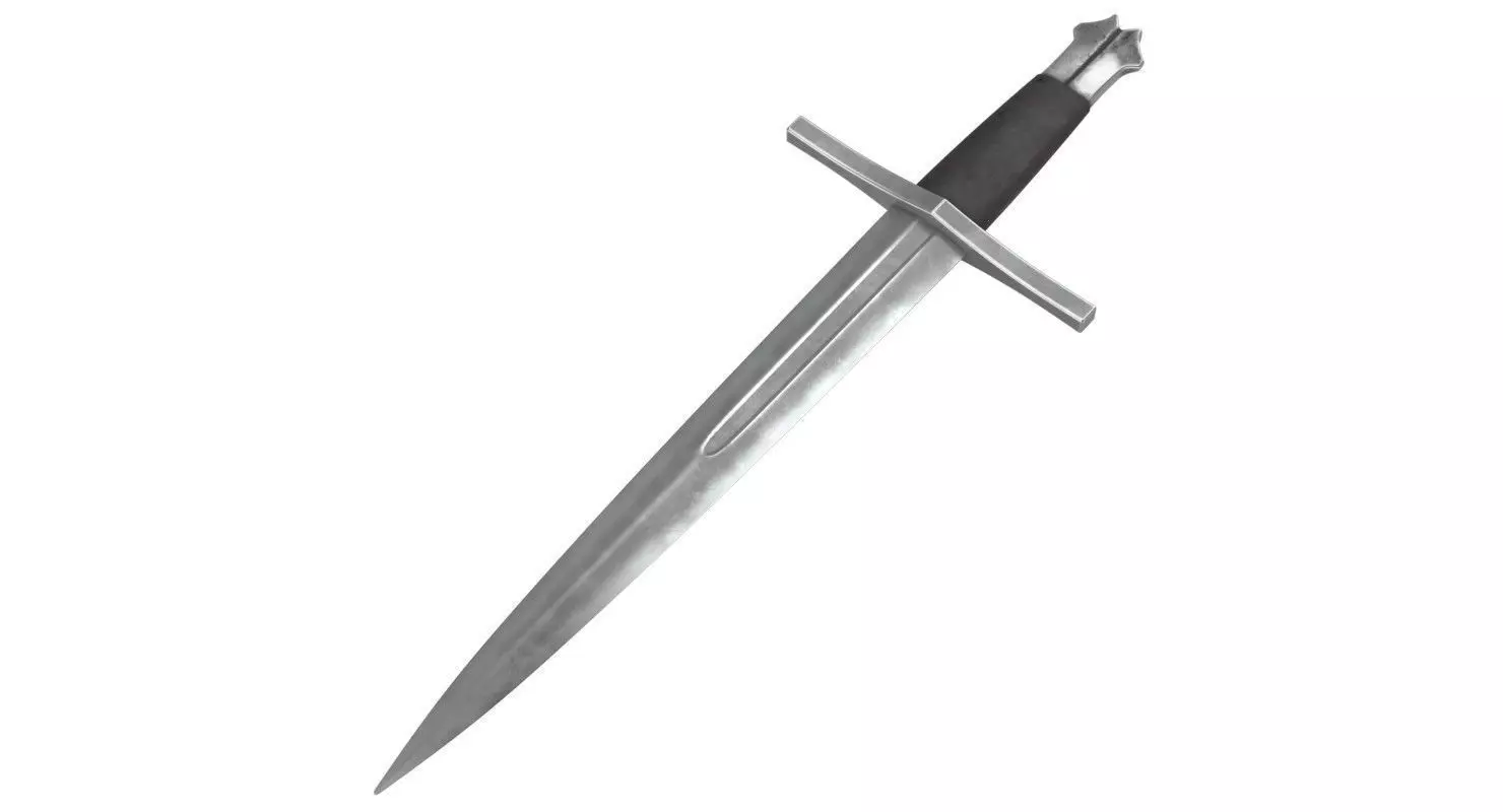 Dagger 1 Textured  3D model_0