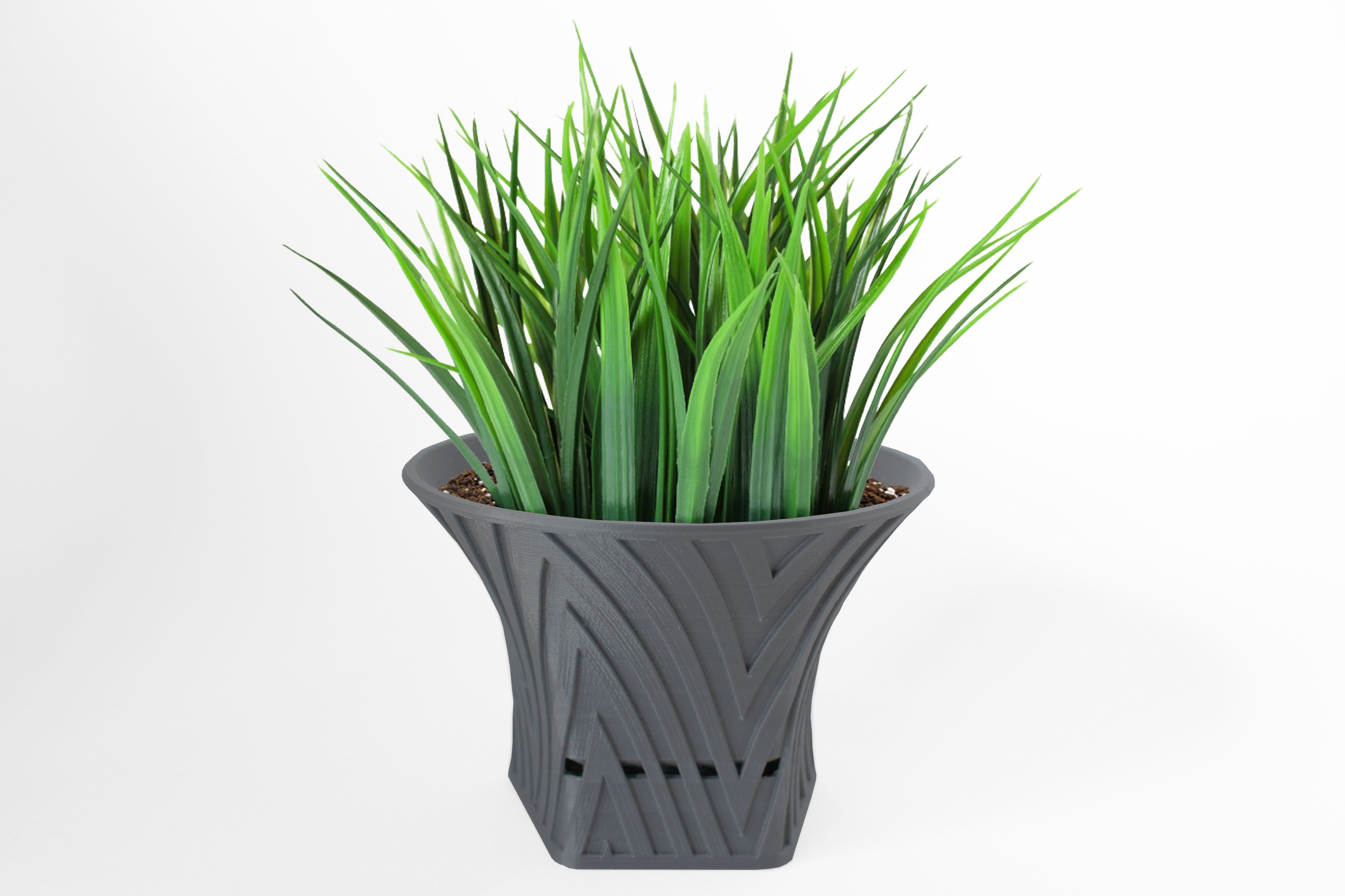 003d - Planter - Morph - Mountain Pattern -  3D print model_1