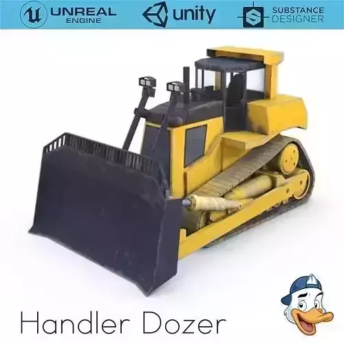 Handler Dozer Low-poly 3D model