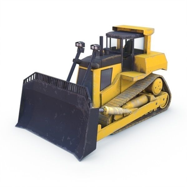 Handler Dozer Low-poly 3D model_1